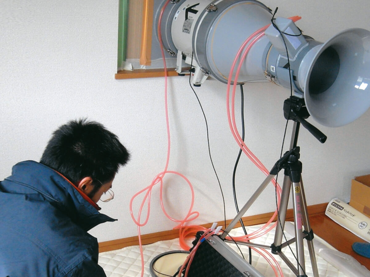 INDIの住環境診断〜気密性能測定